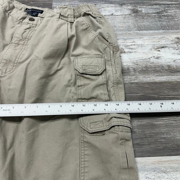 5.11 Tactical Tan Mens 38x31 Double Knee Utility Workwear Canvas Cargo Pants - Picture 11 of 13